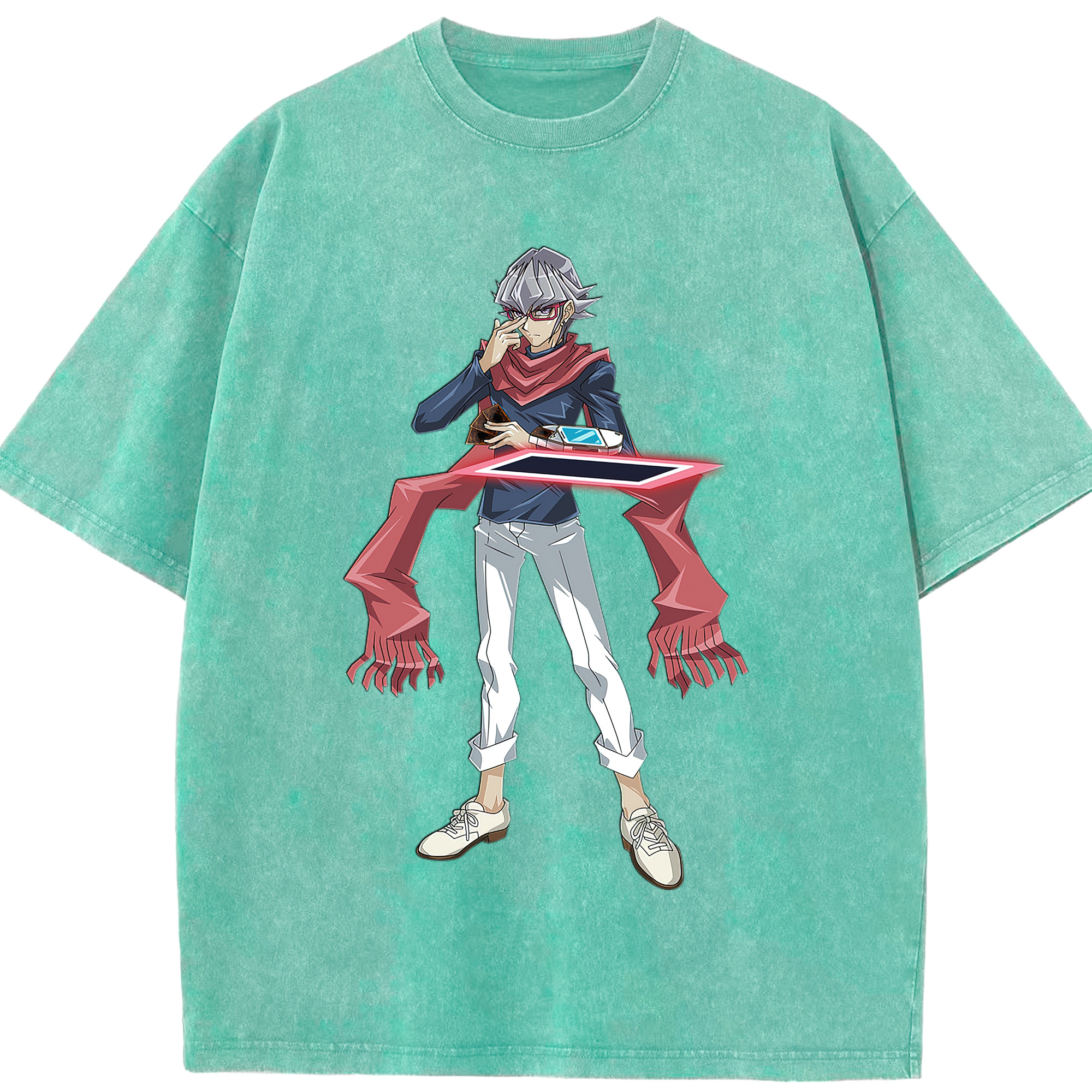 （画像用） 遊☆戯☆王 Yu-Gi-Oh! 綿100% ヴィンテージ風 半袖Tシャツ（フロントプリント）